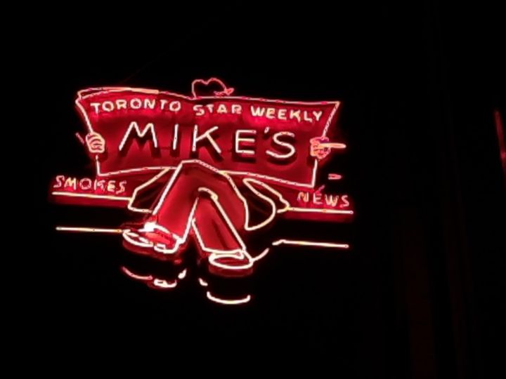 Edmonton’s outdoor Neon Sign Museum lights up 104 Street Edmonton