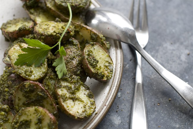 Get St. Patrick's Day spirit with green potatoes