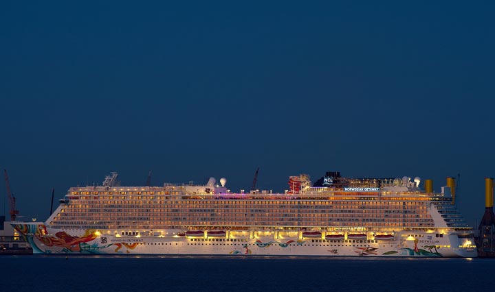 A 4-year-old child died after being pulled unresponsive from a swimming pool on a Norwegian Cruise Line ship off the coast of North Carolina on Monday, cruise line and Coast Guard officials said. Crew members were able to revive a 6-year-old boy also found in the pool. He was airlifted to a hospital, where his condition was unknown.