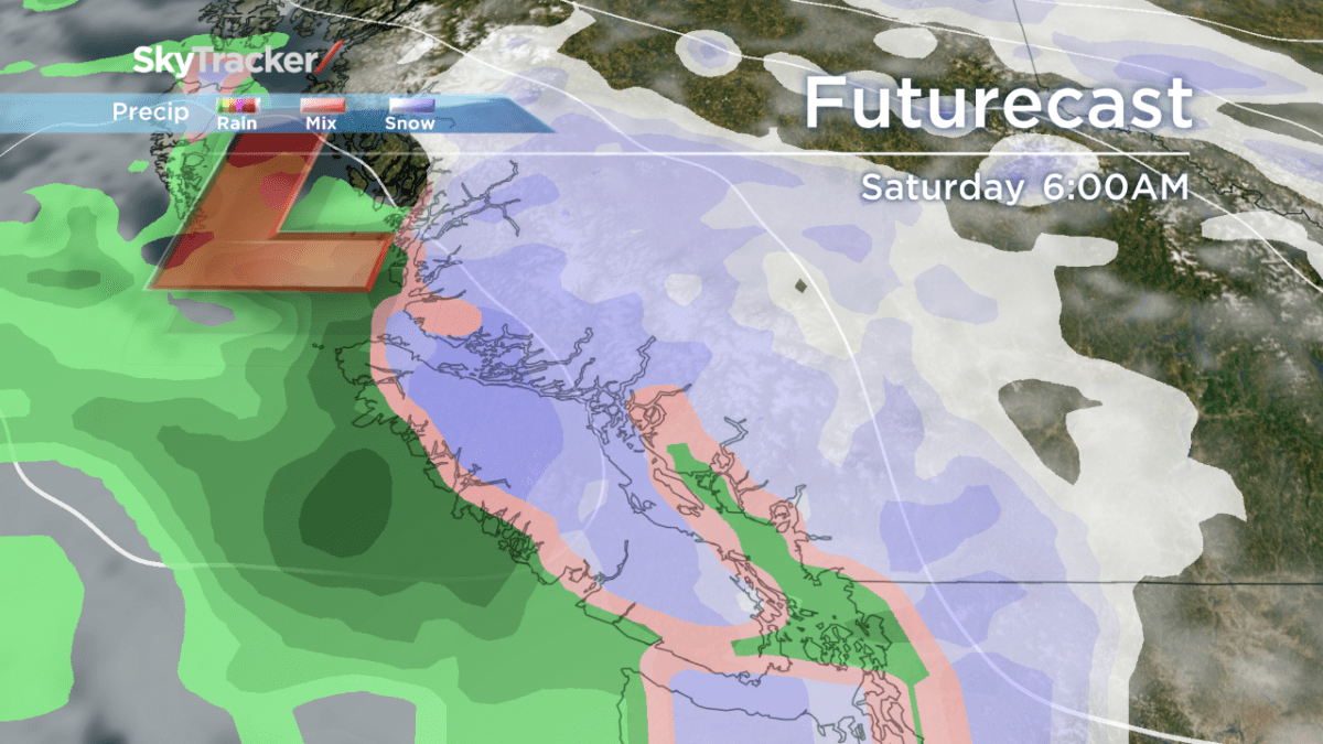 Possibility of snow for B.C.'s South Coast Friday night