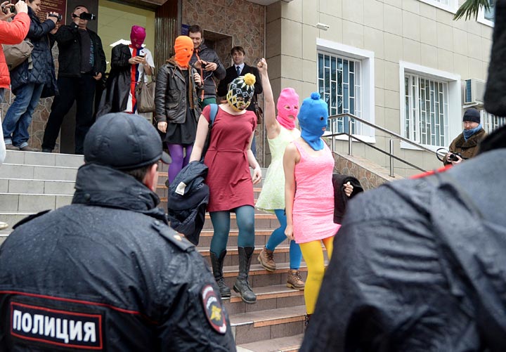 In NYC, Pussy Riot critiques conditions in Russia