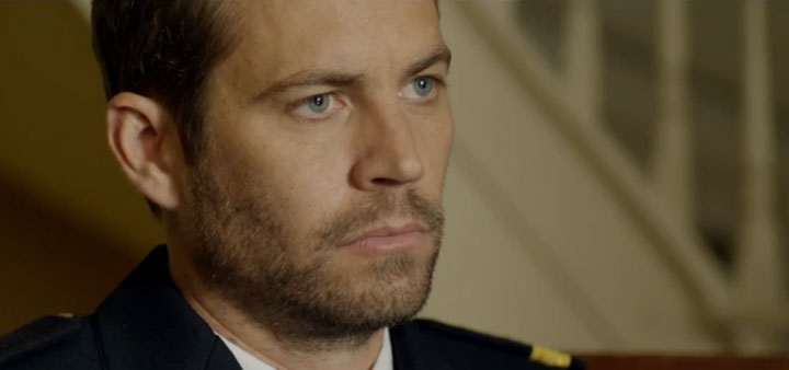 Paul Walker in a scene from \’Brick Mansions.\’