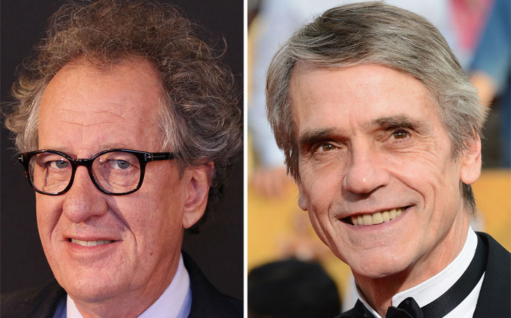 Geoffrey Rush and Jeremy Irons.
