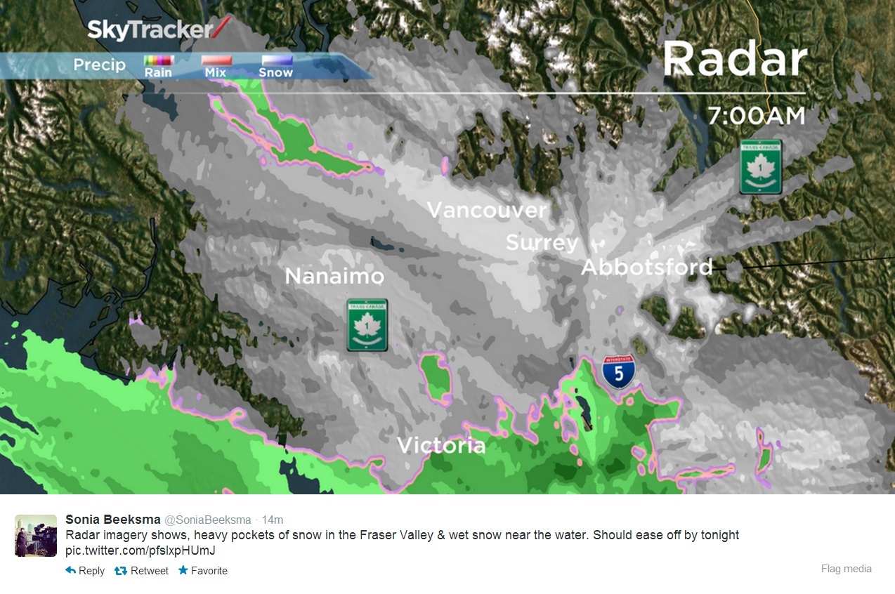 Snowfall Warning Issued For Metro Vancouver - BC | Globalnews.ca