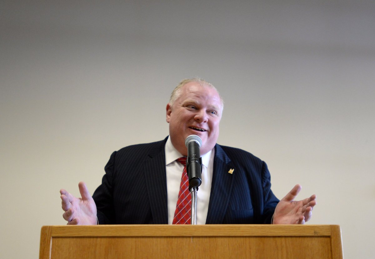 Toronto Mayor Rob Ford says he hasn't done drugs in a year