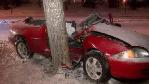 Two people were rushed to hospital Saturday after a serious crash in southeast Calgary.