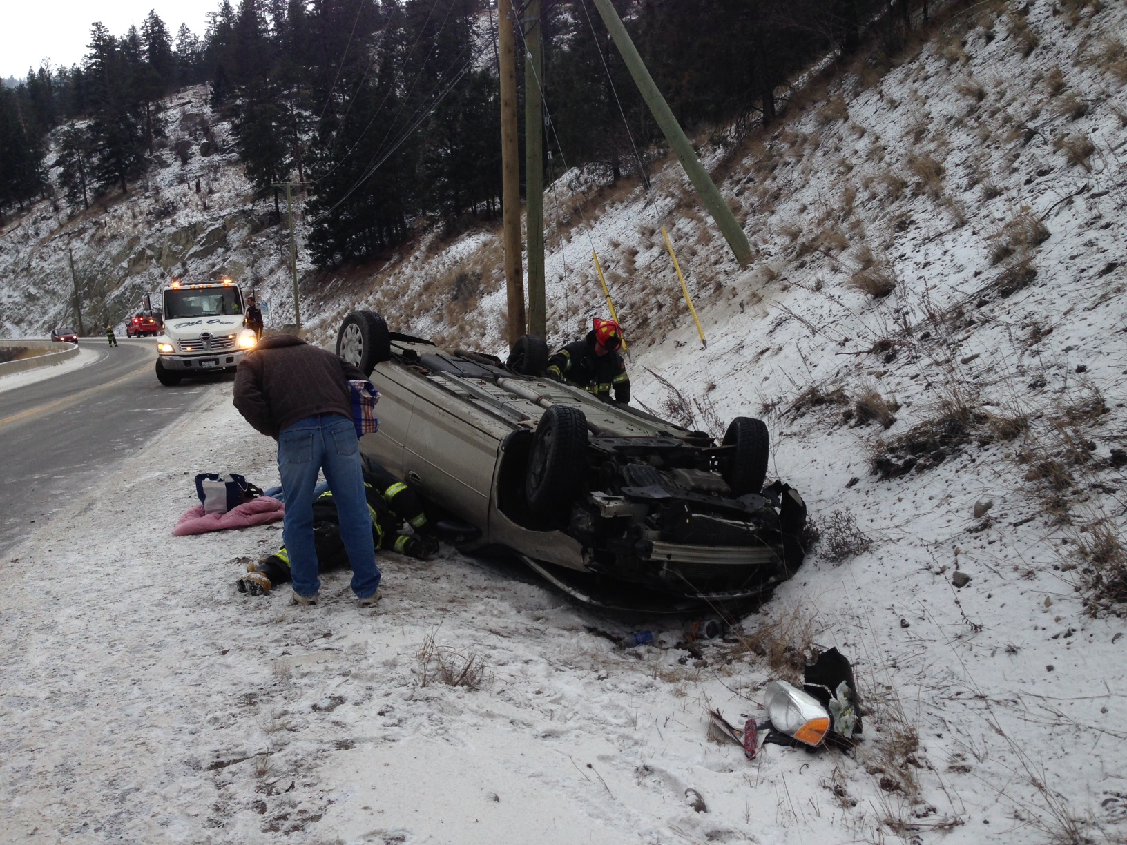 UPDATE: Rollover On Hwy 97 Near Peachland - Okanagan | Globalnews.ca