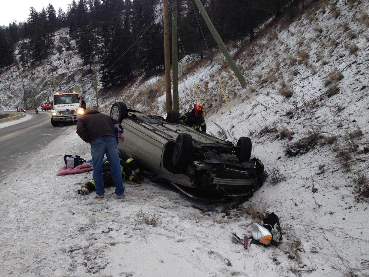 UPDATE: Rollover on Hwy 97 near Peachland - image