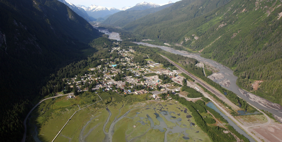 The town of Stewart, which could be without power for up to five days. 