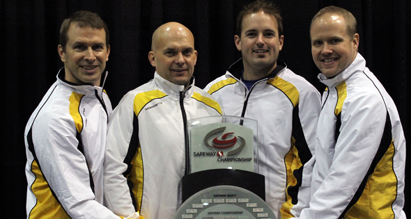 Three-time Brier champion Jeff Stoughton faces B.C.'s John Morris in an important game Thursday.
