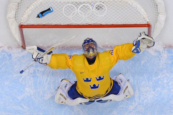 Sweden beats Finland in men's Olympic hockey