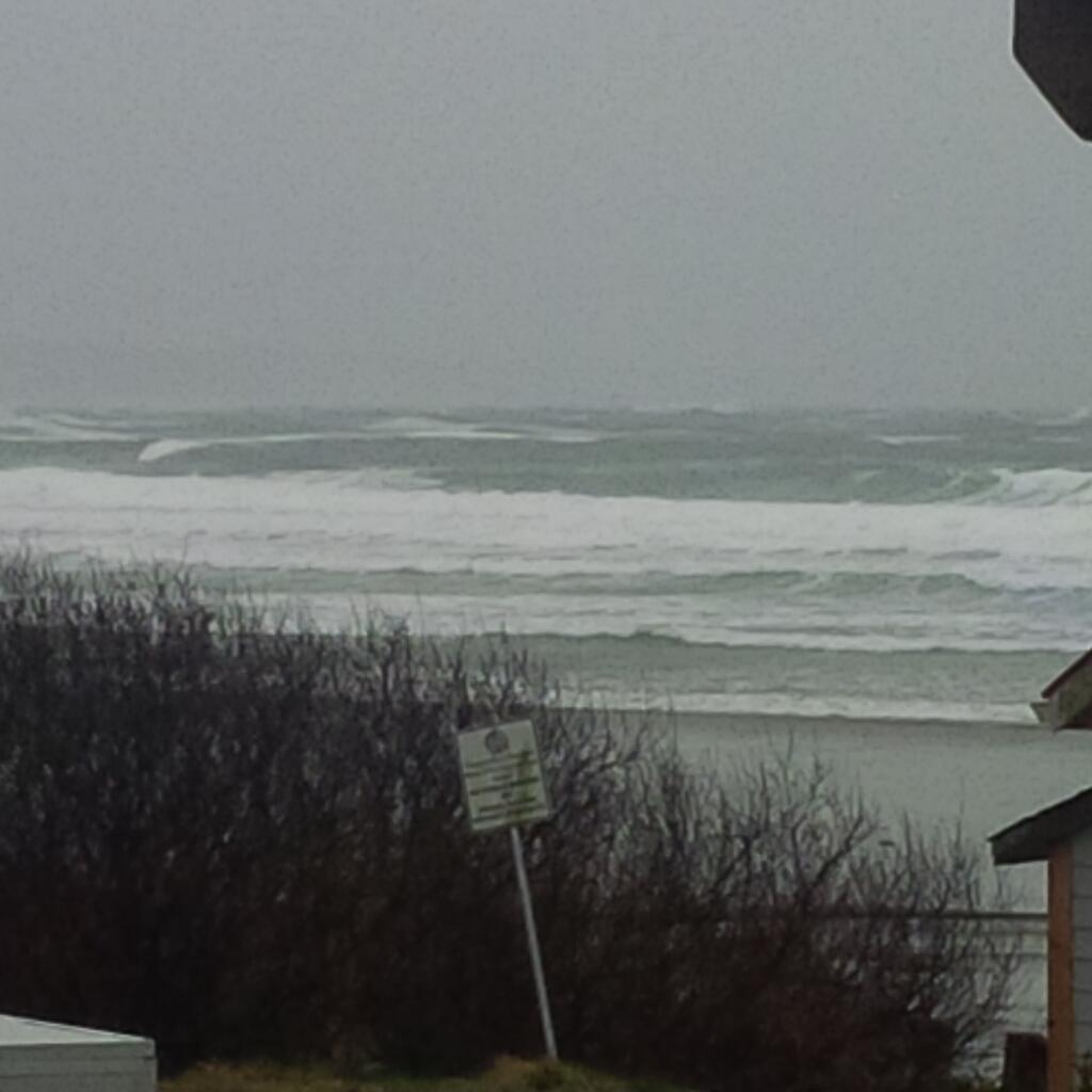 The wind is starting to pick up in Tofino. Credit: Wilfred Frank / Twitter.