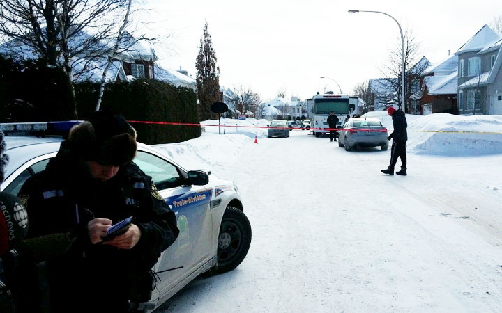 Two minors have been taken into custody after police discovered three bodies in a home in Trois-Rivieres, Quebec on February 11, 2014.