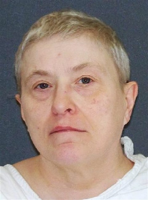 This handout image provided by the Texas Department of Criminal Justice shows capital murder defendant Suzanne Basso. On Wednesday, Feb 5, 2014 Basso, 59, is scheduled to die for for the torture slaying of Louis “Buddy” Musso, a mentally impaired man near Houston more than 15 years ago.(AP Photo/Texas Department of Criminal Justice).