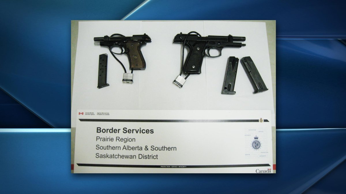 For the fourth time this year border officials in Saskatchewan have arrested somebody for trying to bring firearms into Canada.