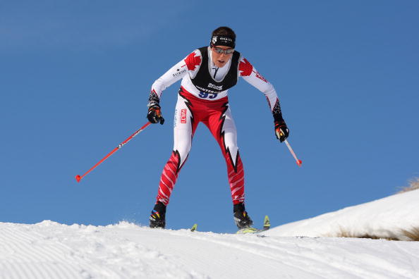Brittany Webster of Canada competes in the women's 10km Cross Country Skiing during day two of the Winter Games NZ at the Snow Farm on August 23, 2009 in Wanaka, New Zealand.  
