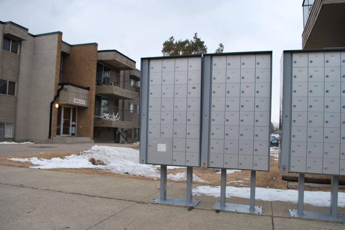 Recently installed mailboxes at Maple Gardens (Boardwalk Rental Communities)