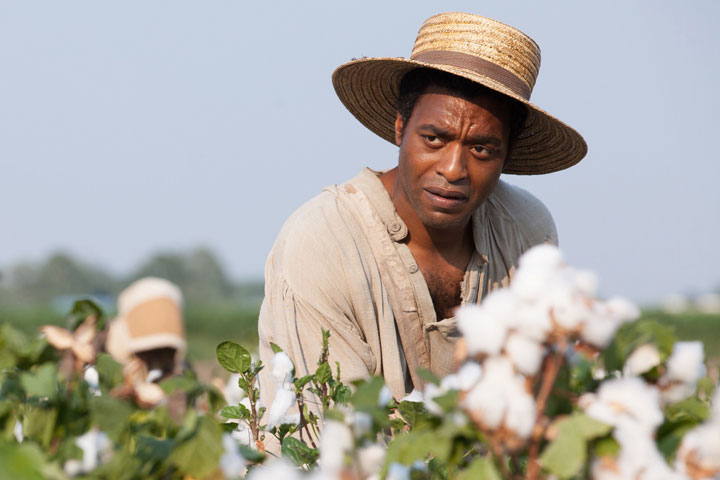 Chiwetel Ejiofor in a scene from '12 Years A Slave.'.