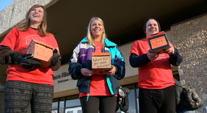 University of Saskatchewan students braved the elements and slept outside, all for a good cause in Saskatoon this past week.