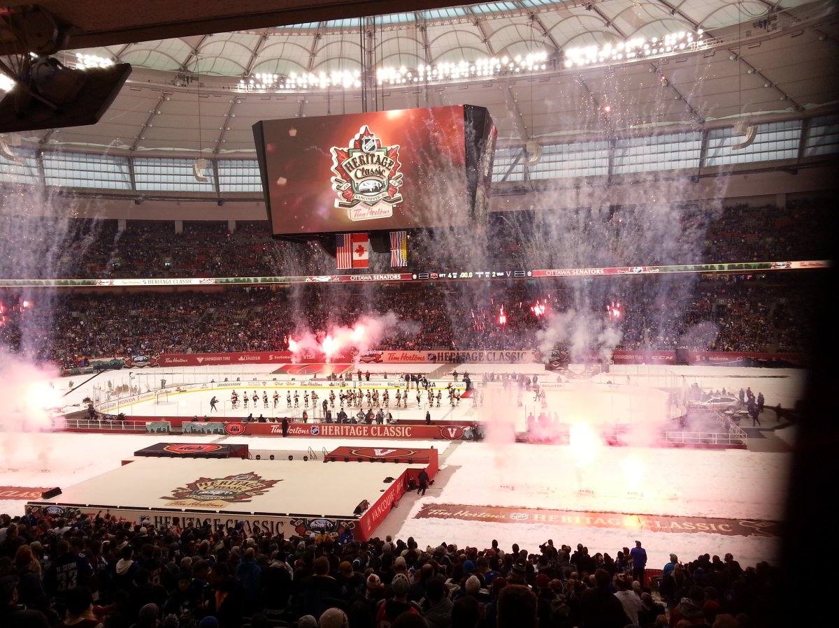 The Heritage Classic took place at BC Place on March 2, 2014. Credit: Neil Khare.