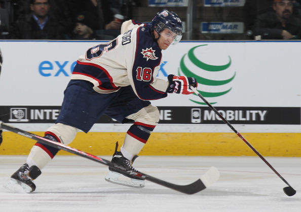 File photo: Terry Trafford skates against the London Knights during an OHL game at the Budweiser Gardens on January 17, 2014 in London, Ontario, Canada.