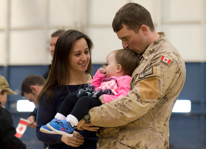 Afghan soldiers home