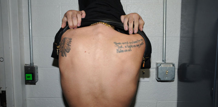 Justin Bieber tattoos back