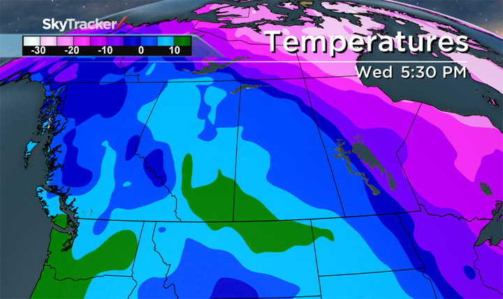A blast of heat will accelerate melting Wednesday for Saskatoon and most of Saskatchewan.