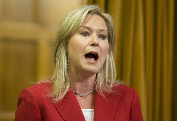 Bonnie Crombie, 54, a former MP, filed papers to register as a candidate Tuesday at Mississauga city hall.