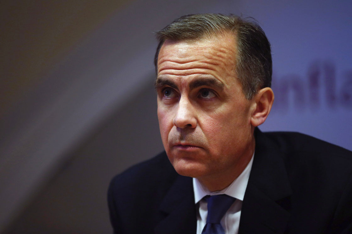 Current governor of the Bank of England Mark Carney, formerly the head of the Bank of Canada, speaks during a recent news conference in central London.