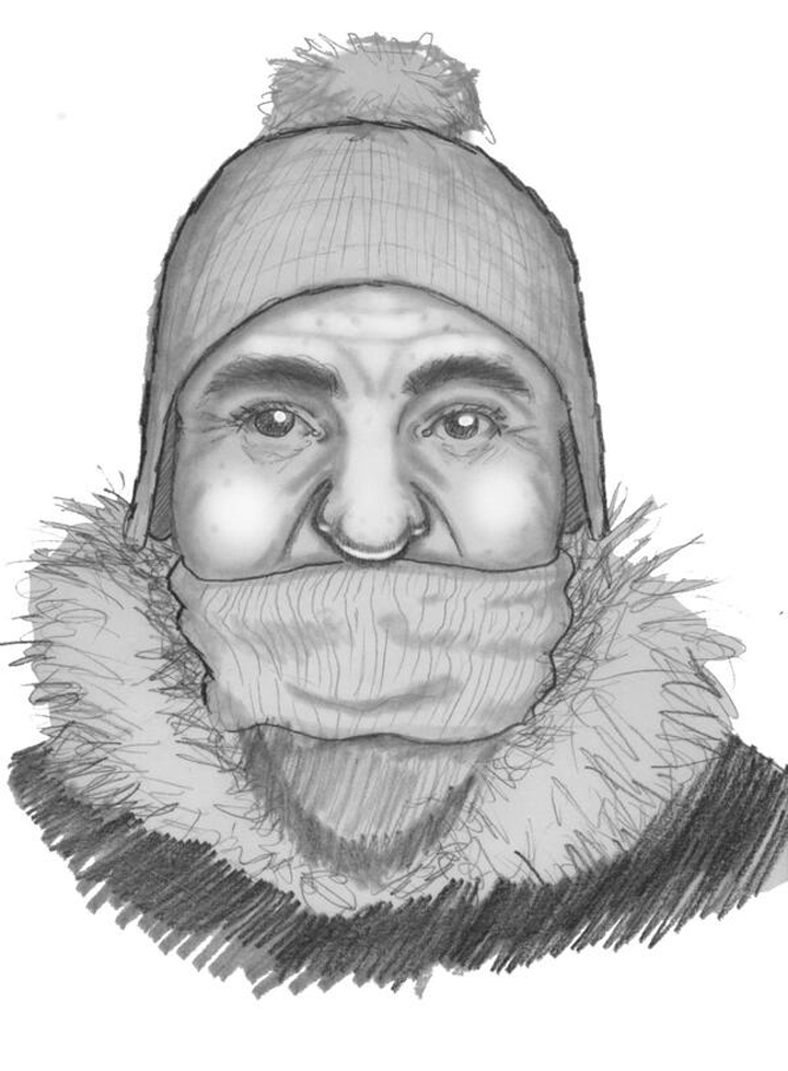 Winnipeg police released this sketch of a man who grabbed a child and attempted to pull her down a street as she was walking to school Wednesday.