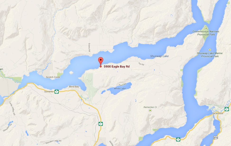 Fire crews say a mudslide hit in the 5900-block of Eagle Bay Road Saturday night. 