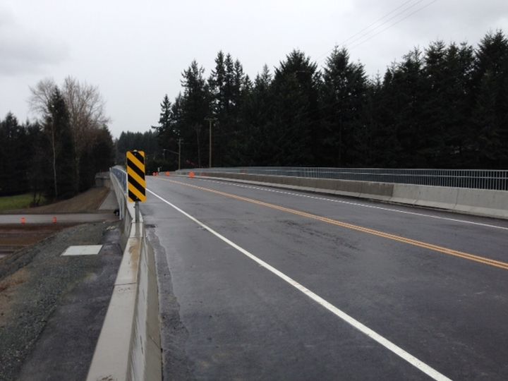 The new 248th Street overpass in Langley opened Saturday. 