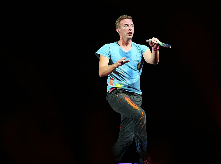 Chris Martin of Coldplay, pictured in November 2012.