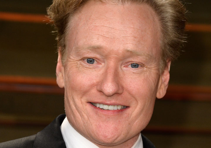 Conan O'Brien, pictured on March 2, 2014.