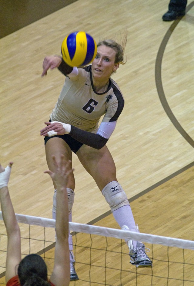 Winnipegger Rachel Cockrell was named CIS women's volleyball player of the year on Wednesday.