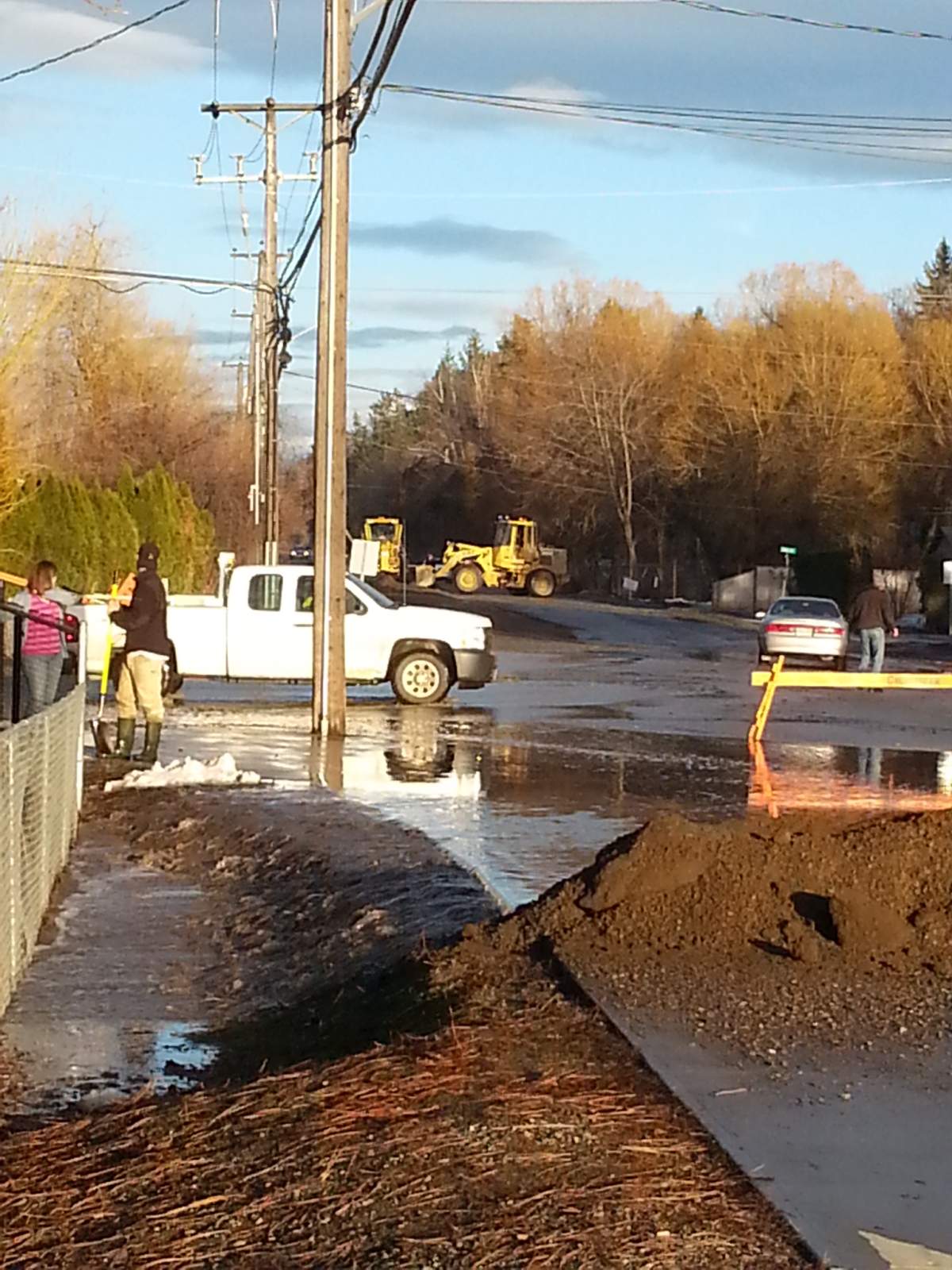 Flooding in Coldstream.