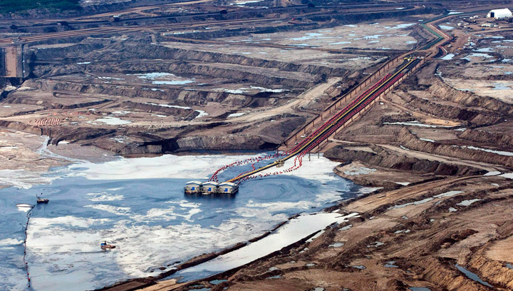 An oilsands facility seen from a helicopter near Fort McMurray, Alta., on July 10, 2012. A judge has ruled oilsands exploration on the Buffalo River Dene Nation in Saskatchewan is legal.