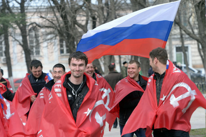 Pro-Russian Crimeans prepare for what they assume will be a victory in Sunday's referendum