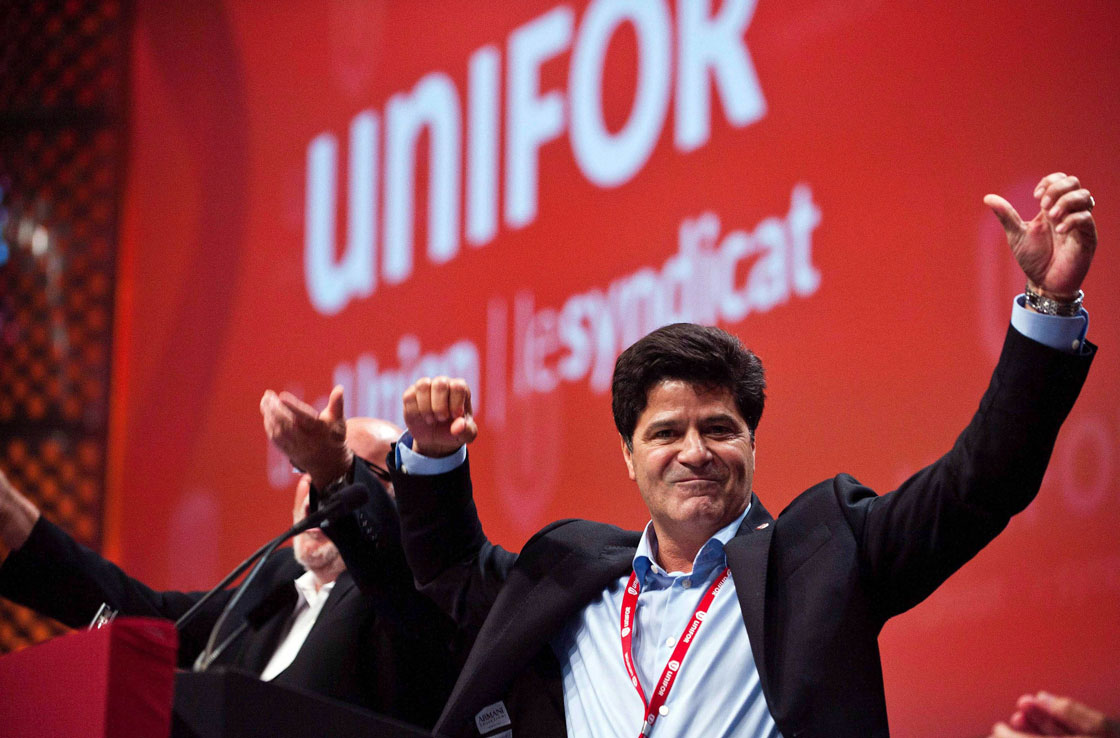 Jerry Dias, the head of Unifor, the country's largest private sector union.