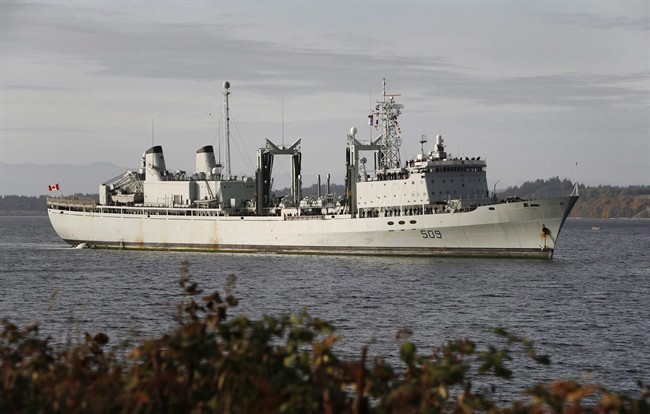HMCS Protecteur is pictured near Victoria Oct. 24, 2008.