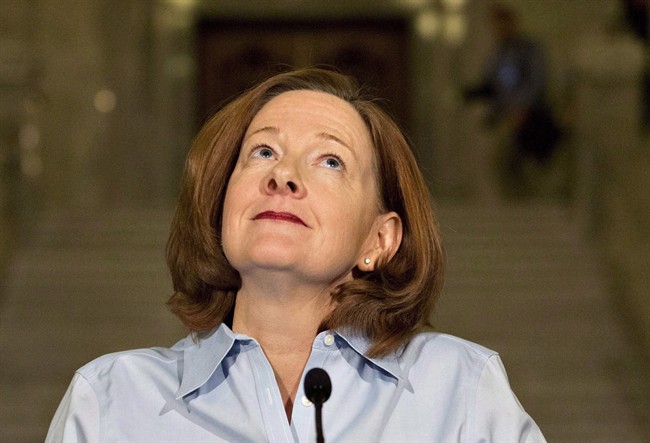 Alison Redford in Edmonton, on Wednesday March 19, 2014. 