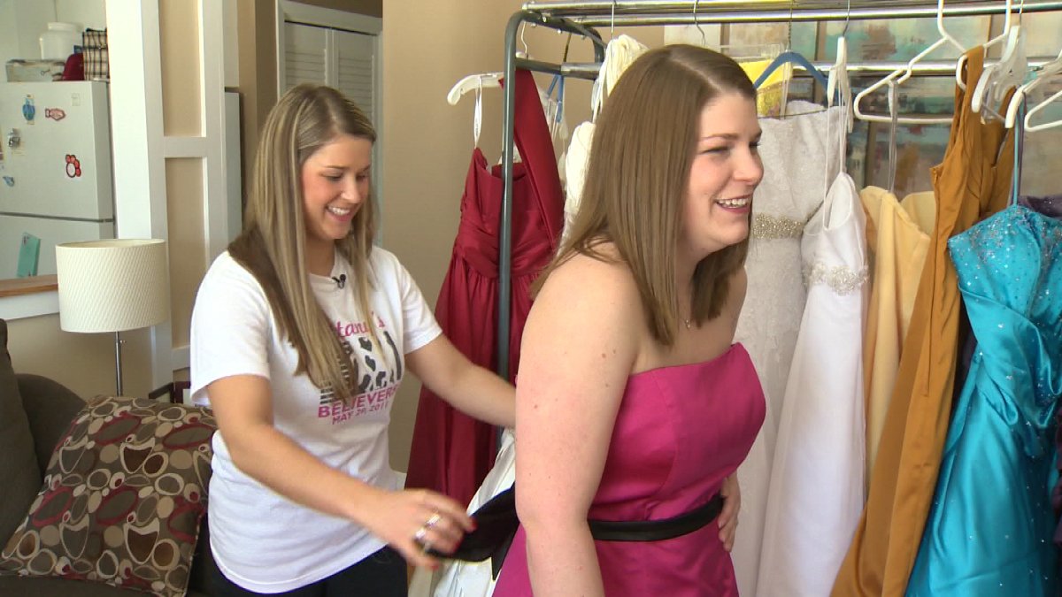 Alexandra Noseworthy (right) is planning a dress sale in Fredericton, raising money for her friend Brittany Ryder (left) who has MS. 