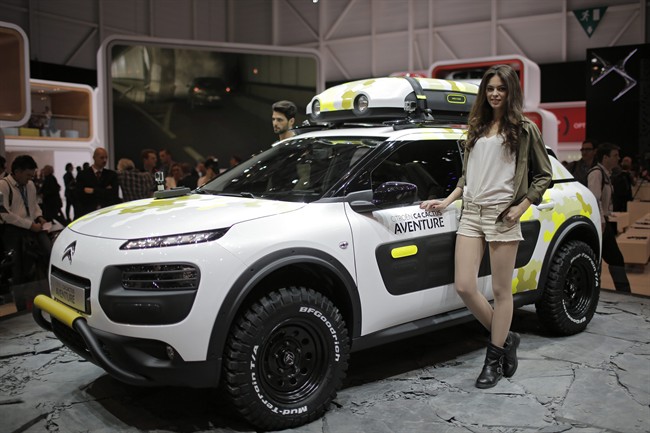 The Citroen C4 Cactus has a bold shape with rubberized panels on the side doors — handily scratch proof for when European parking gets tight.