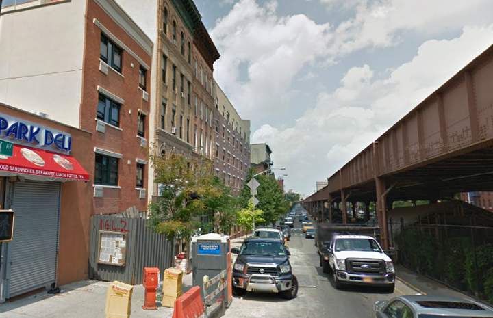 A Google Street view before the site of a building explosion on Wednesday March 12, 2014 in New York.
