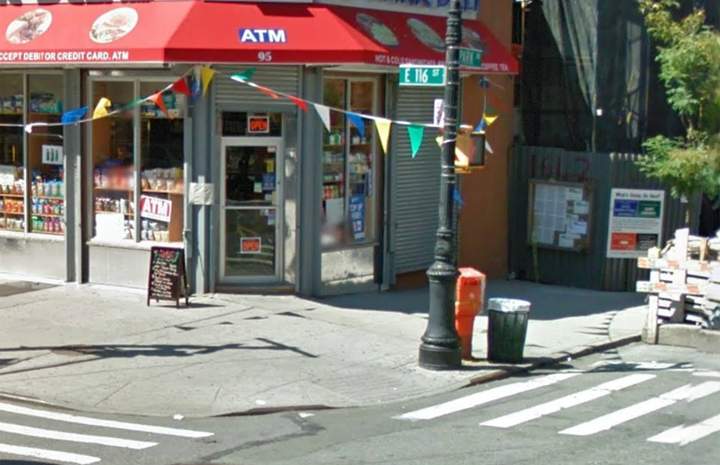 A Google Street view before the site of a building explosion on Wednesday March 12, 2014 in New York.