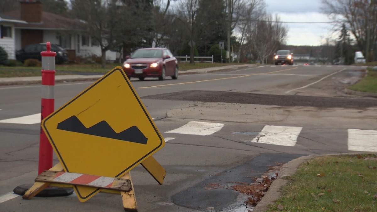 The accident happened at this Riverview intersection on Nov. 11. Eagles was fixing a water main break.