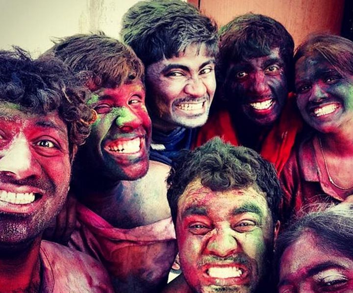 The best selfies from Holi, Hindu festival of colours