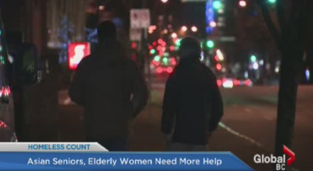 Volunteers take part in the 2014 homeless count