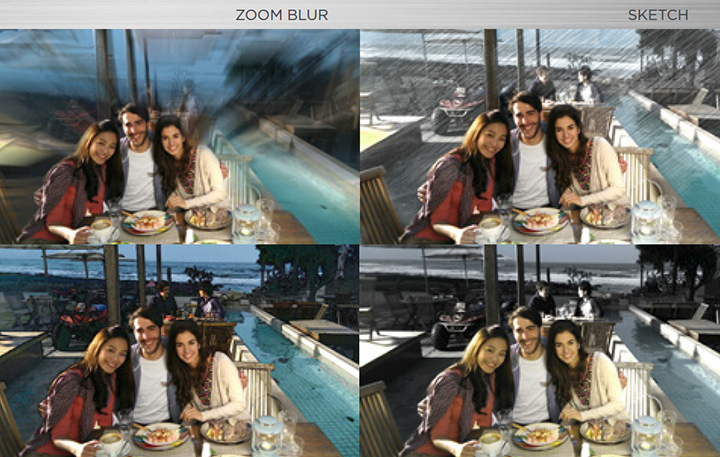 HTC Backgorund effect freshens up your photos